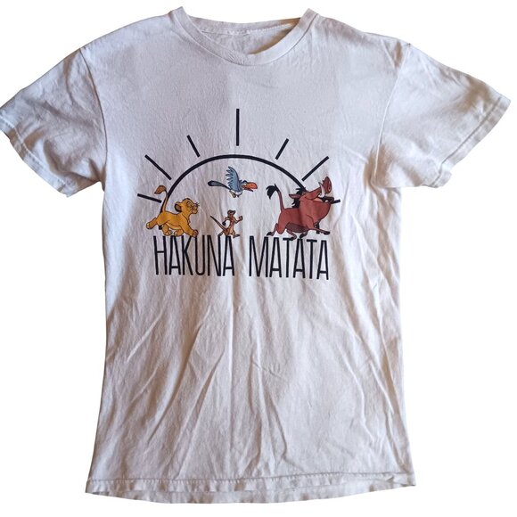 XS/S Vintage T-shirt Disney Lion King Hakuna Matata Simba Timon Pumbaa 1990's - Picture 1 of 4